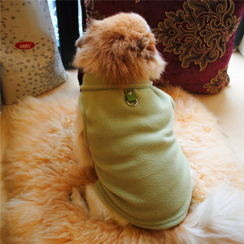 Abbigliamento per animali domestici diretto dalla fabbrica, per cani, autunno e inverno, in pile polare, fibbia di trazione, 27 colori brevettati, saranno oggetto di indagine_voghion.com