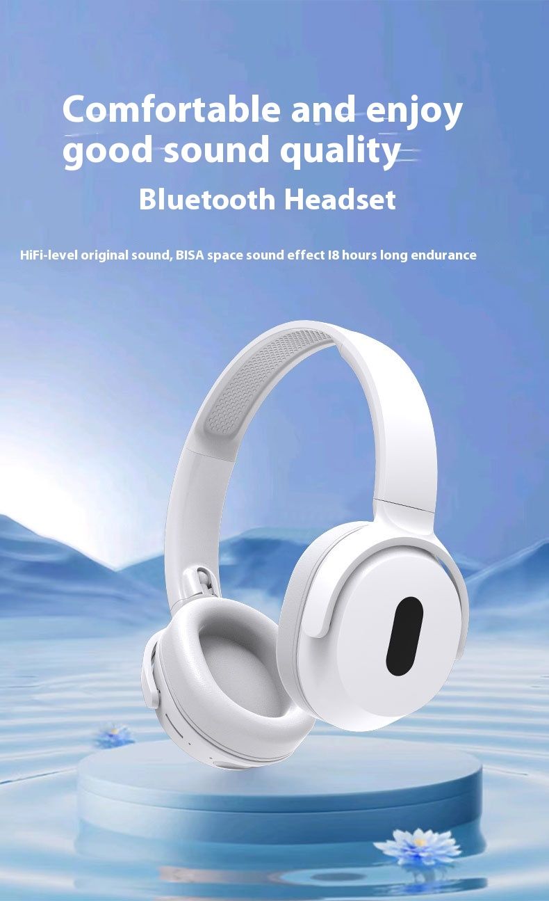 Headset Bluetooth Wireless Earpiece With Super Long Range, No Loss Of Sound, Foldable Sports Bluetooth Headset_voghion.com