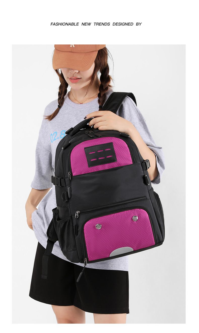 Basketballtaske Mandlige studerende Rygsæk Sportsrygsæk Fodboldtaske Vandafvisende rygsæk Uafhængig skospand Rygsæk Damer_voghion.com