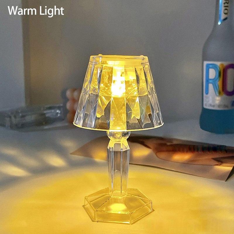 1PC LED Crystal Table Lamp Acrylic Diamond Table Lamp LED Night Light Bedside Lamp Bedroom Decoration_voghion.com