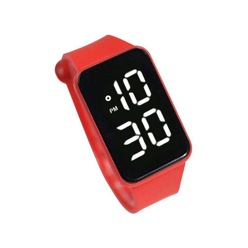 Xinweiqing Orologio digitale LED quadrato multiuso elettronico con controllo touch per coppia casual per esterni_voghion.com