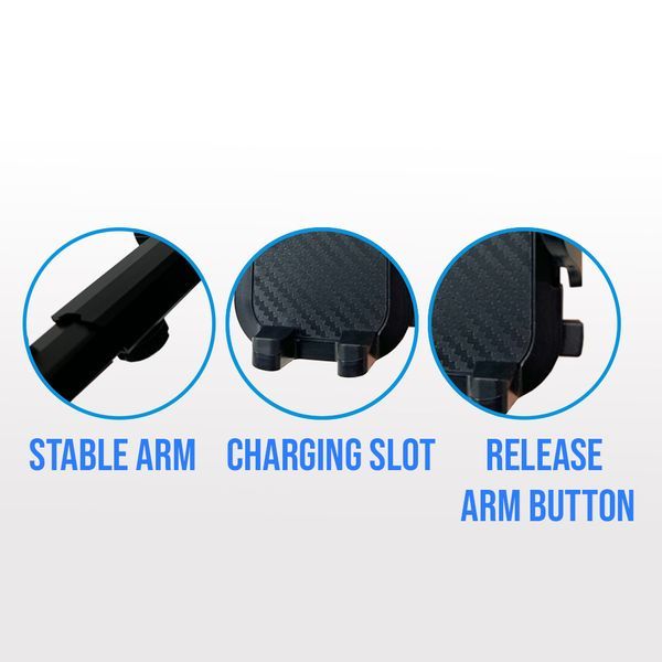Products Car Phone Mount Holder With Adaptable Cradle Adjustable Long Neck For Windshield Dashboard_voghion.com