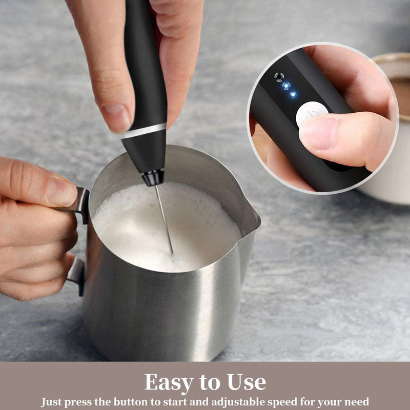 Electric Milk Frothers Handheld Wireless Blender USB Mini Coffee Maker Whisk Mixer Cappuccino Cream Egg Beater Food Blender_voghion.com