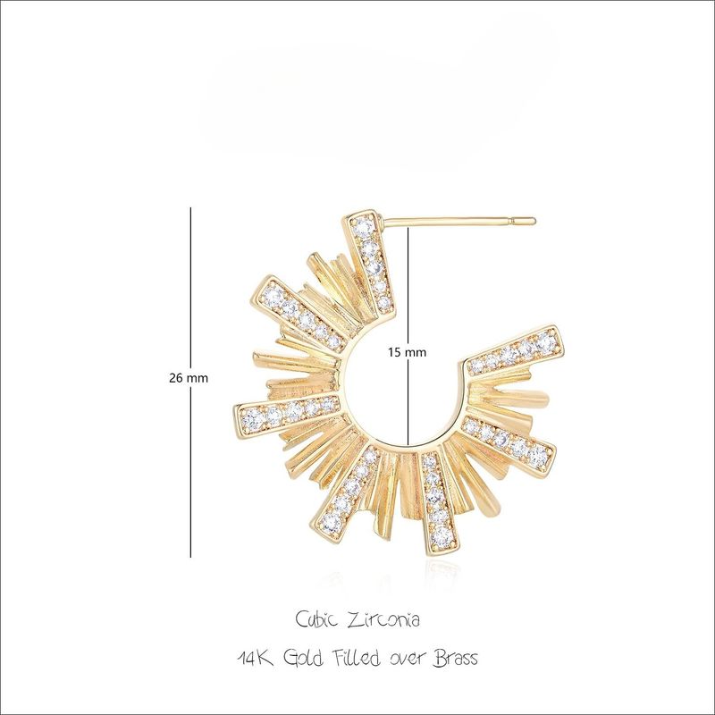 Orecchini a cerchio da donna in oro 14 carati, piccoli, semplici, fatti a mano, ipoallergenici, gioielli per tutti i giorni._voghion.com