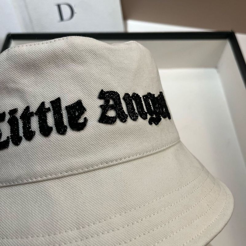 2025 New Rhinestone Sanskrit Letter Pure Cotton Fisherman Korean Style Spring Summer Casual Bucket Outdoor Travel Breathable_voghion.com