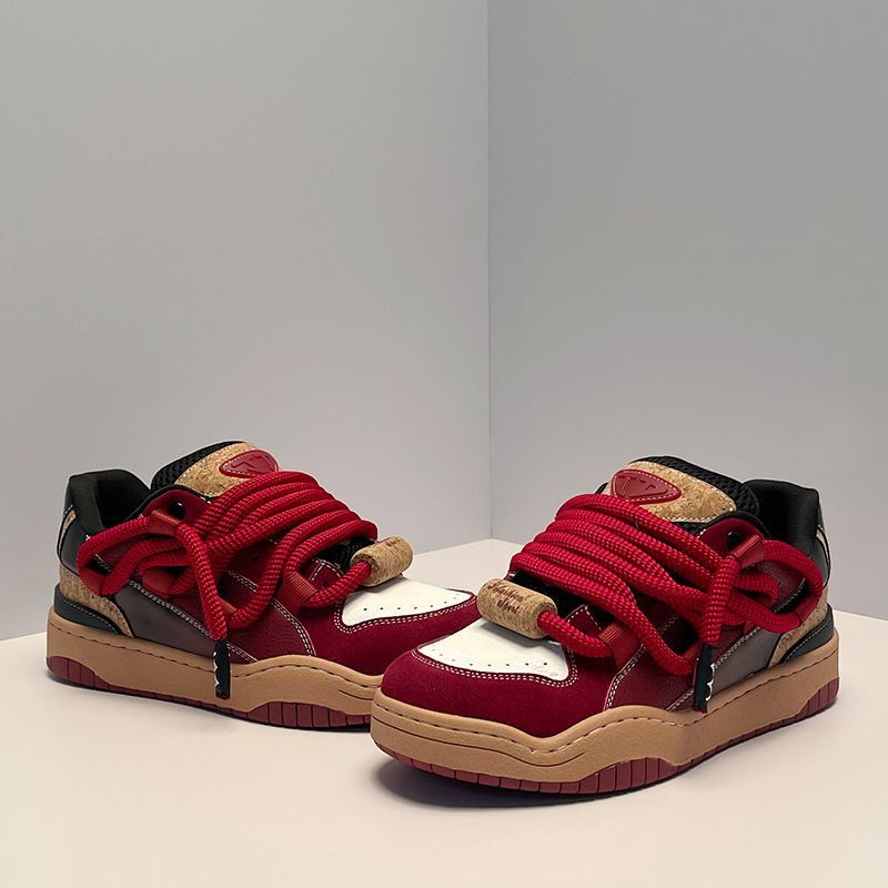 New national tide couple skateboard shoes skateboard niche design bread shoes men_voghion.com