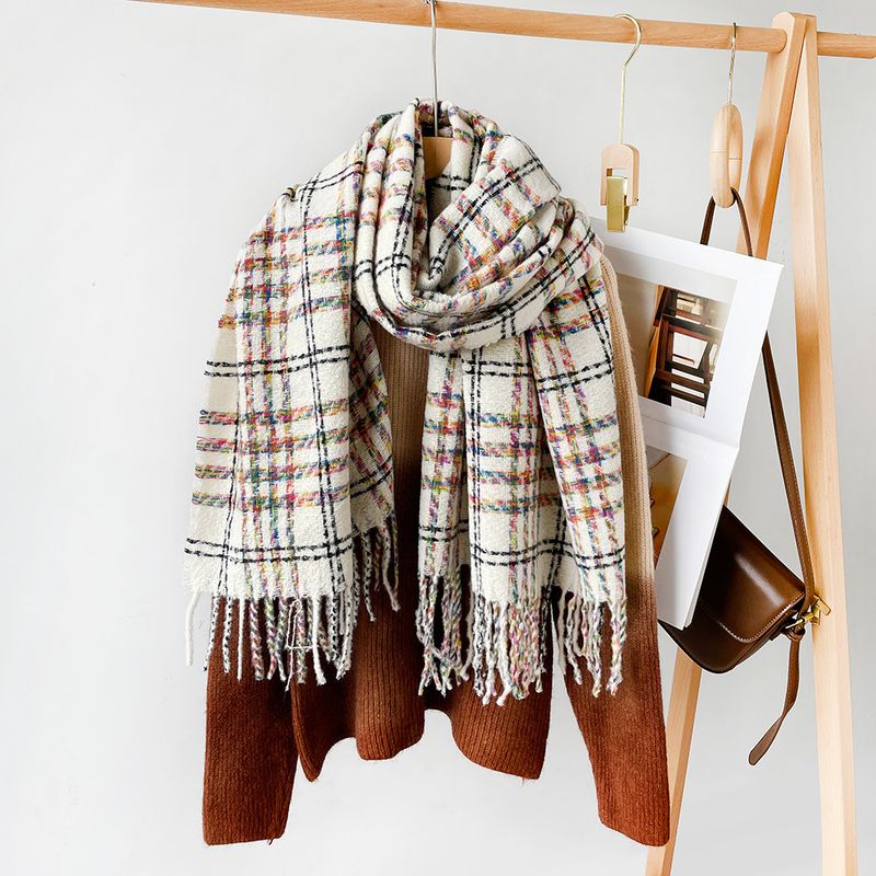 Sciarpa alla moda europea e americana all'ingrosso 2025 Scialle caldo di alta qualità Sciarpa atmosfera coreana Donna Autunno e inverno_voghion.com
