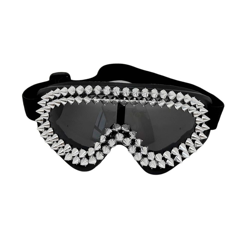 Occhiali da sole punk gotici 2025, da uomo e da donna, con rivetti e punte, alla moda ed eleganti per le feste._voghion.com