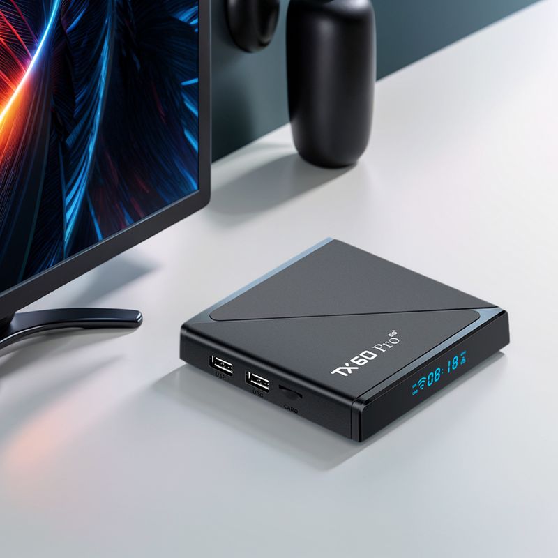 Smart TV 14K HDR10+ 16 Go 256 Go 2,4 G/5 G Dual WiFi6 BT 5.0 Lecteur multimédia décodeur avec télécommande Android Box_voghion.com