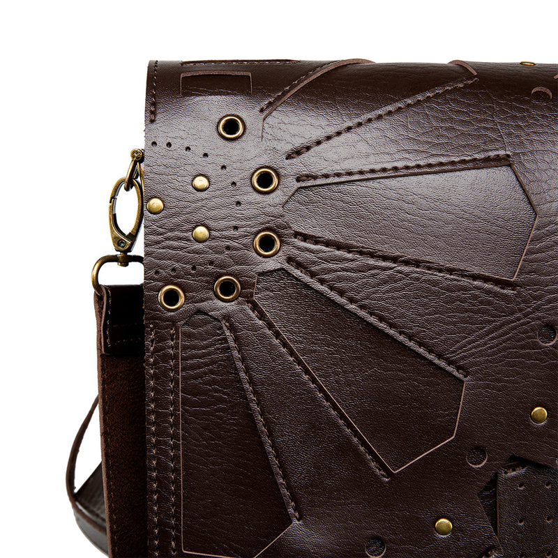 Steampunk Retro Gear Backpack Women's Schoolbag Shoulder Crossbody Bag_voghion.com