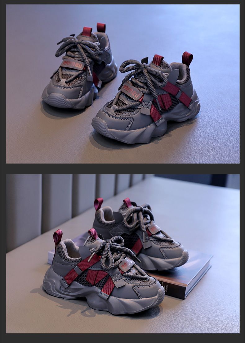 Mother & Kids Girls Sports Shoes New Models Children's Spring Girls Big Children's Dirt Resistant Daddy Shoes Children's Shoes_voghion.com