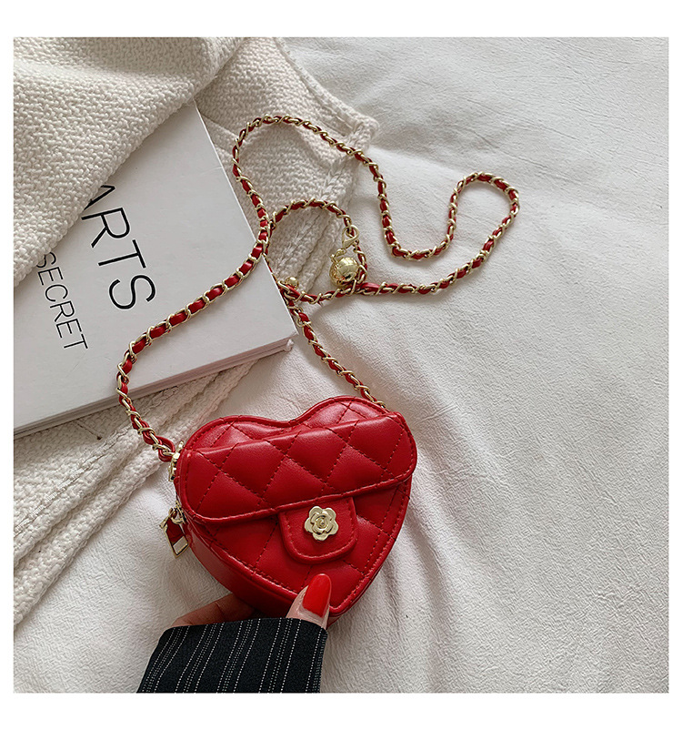 Borsa a tracolla da donna a forma di cuore, alla moda, con rossetto_voghion.com