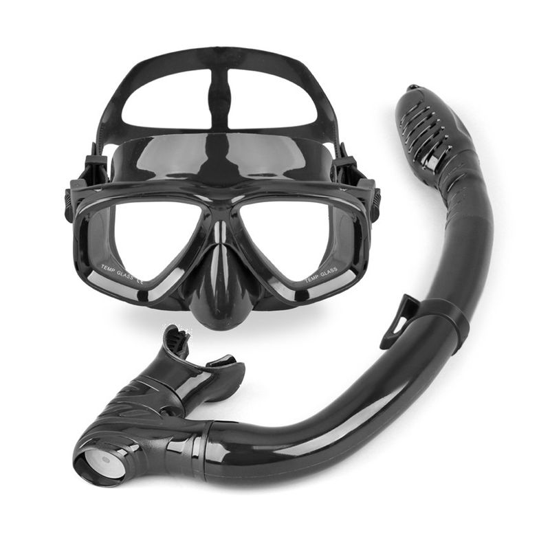 New glow-in-the-dark diving goggles snorkeg set Children's two sets_voghion.com