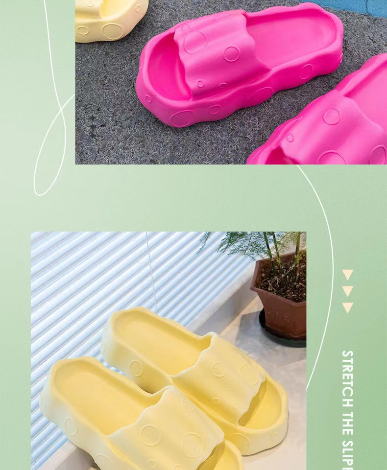 Dámské pantofle, ultra silné, měkké dno, pocit šlapání po hovínkách, letní domácí, vnitřní, červené, sandály a pantofle, trendy, high-end dámské boty_voghion.com