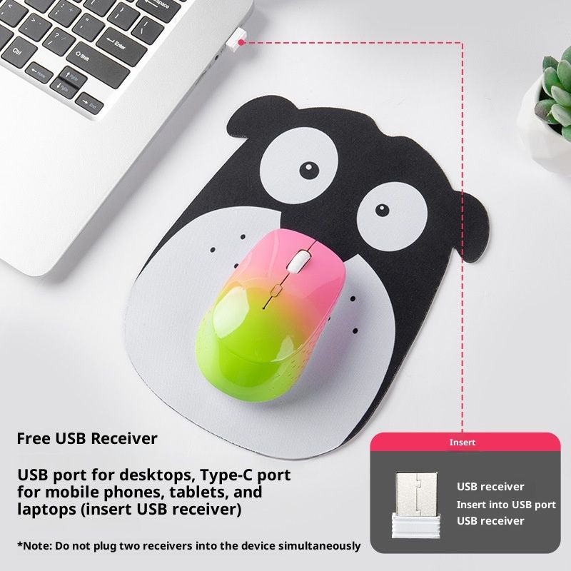 Souris Digitex USB/Type-C Thunderbolt avec chargement sans fil pour tablette et téléphone, légère et dédiée._voghion.com
