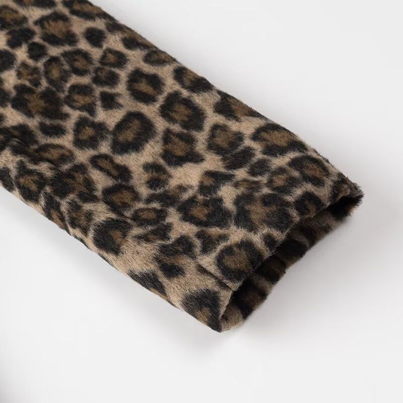 Women's clothing 2024 autumn/winter new single breasted long sleeved animal patterned suit jacket_voghion.com