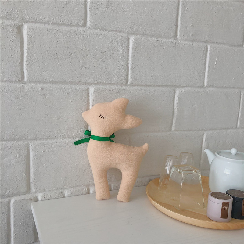 Beruhigendes Baby-Schlafspielzeug, kleine Bärenmaus, Bambi-Hirsch, Kindergeschenkpuppe_voghion.com