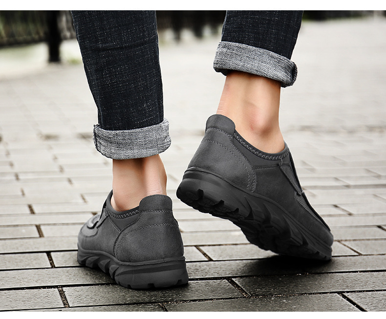 Neue Business Casual Outdoor-Loafer, Überschuhe, Herrenschuhe mit dicker Sohle, modische Einzelschuhe_voghion.com