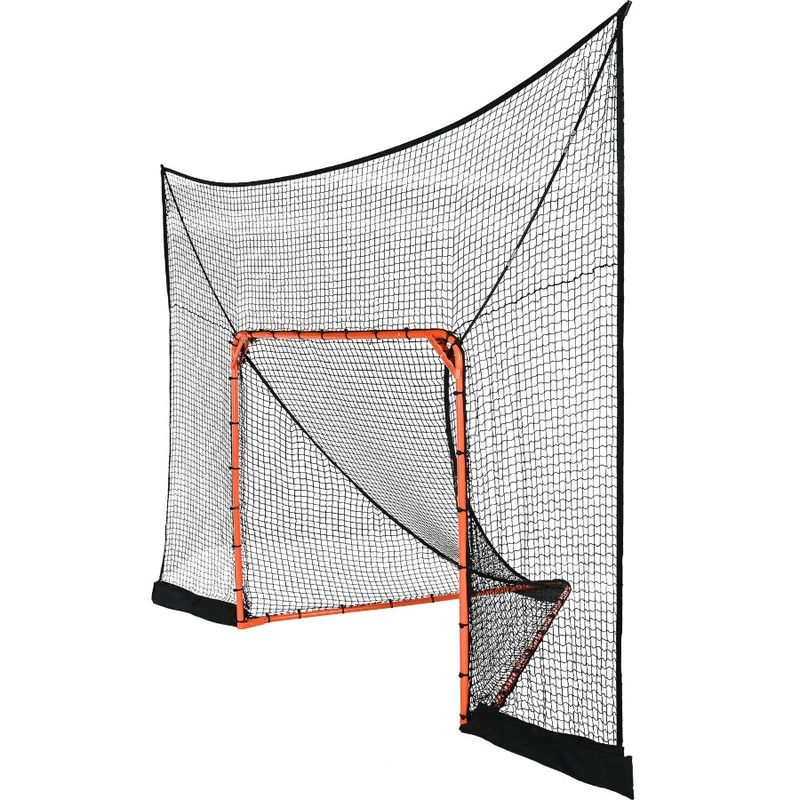 Quick Complete Lacrosse Net, Lacrosse X Extended Accessories Training Hockey Backstop 12' Net, 9' With Goal Coverage, Easy And_voghion.com