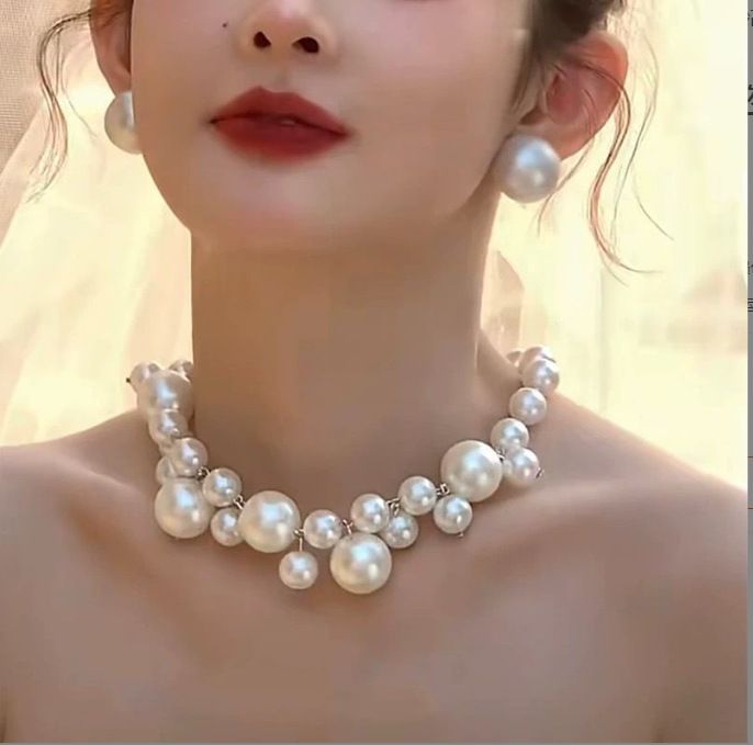 Collana girocollo di lusso con luce di cristallo esagerata, catena per clavicola da donna alla moda_voghion.com