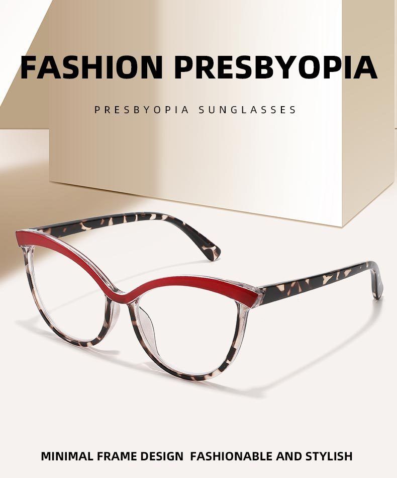 Anti Blue Light Fashion Cat Eye Frame Female Internet Celebrity Same Style Reading Leopard Print Flat Glasses T1375_voghion.com