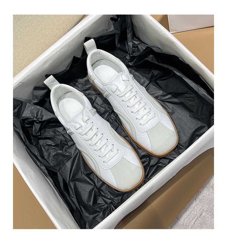 Forrest Gump's Bambini 2022 Primavera Festival Sport Piccolo Bianco Casual Color Block Testa Quadrata Fondo Piatto Originale_voghion.com