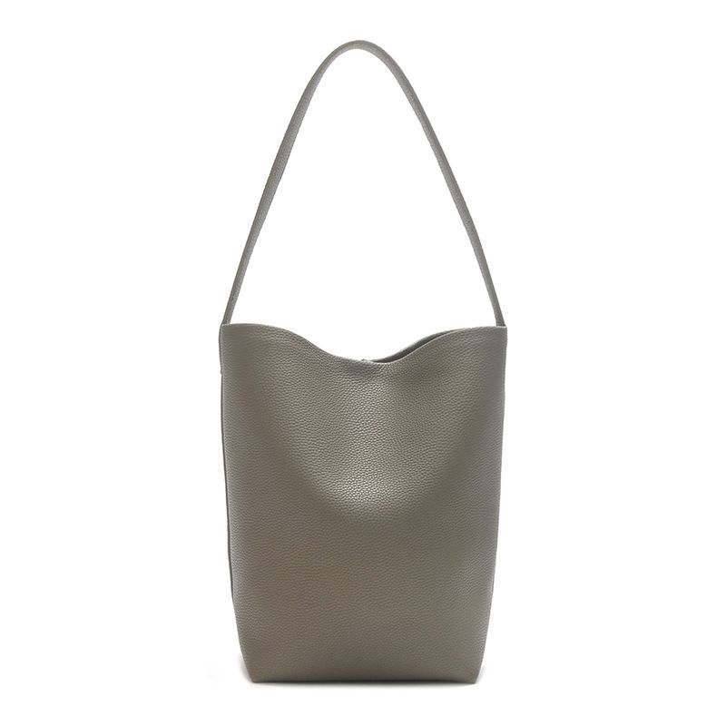 Borsa a tracolla TR morbida in pelle per donna, 2024, nuova, in vera pelle, con motivo litchi, tracolla singola, grande capacità, secchiello per laptop_voghion.com