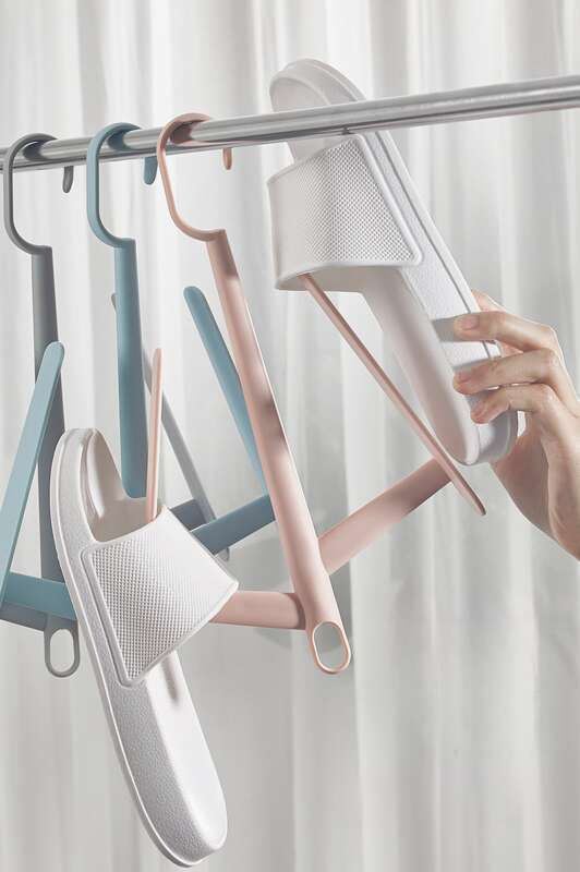 【 Hedou 】 Multi Functional Home Small Tree Rack, Outdoor Windproof Clothes Hanger, Hook, Balcony Shoe Drying Rack_voghion.com