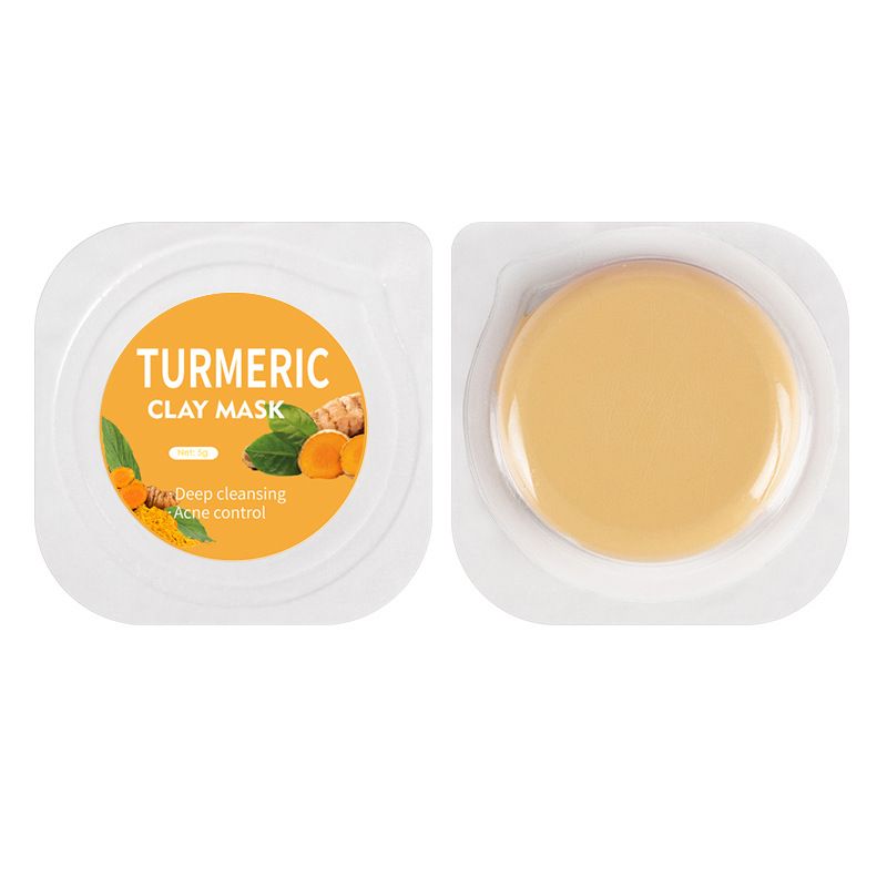 Little Pudding Disposable Application Cleansing Moisturizing Fruit Jelly Turmeric Mud Mask_voghion.com