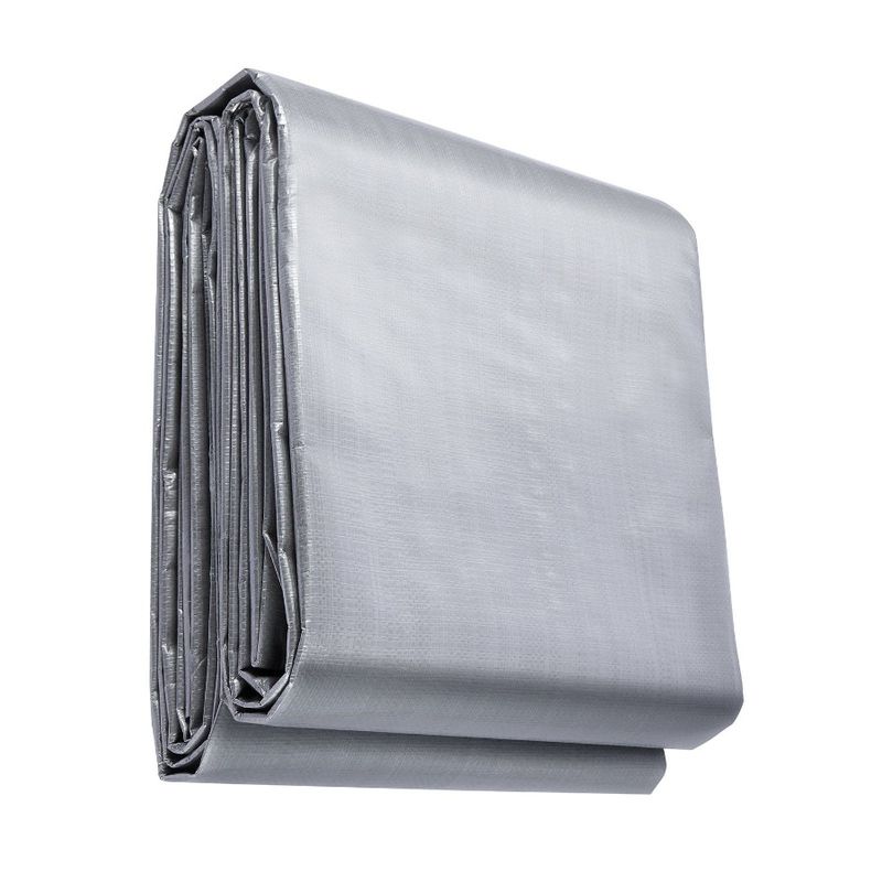 Telone in polietilene con telo in plastica 16x20, antistrappo, per esterni, resistente alle temperature e multi-copertura, impermeabile ai raggi UV, 10 piedi_voghion.com