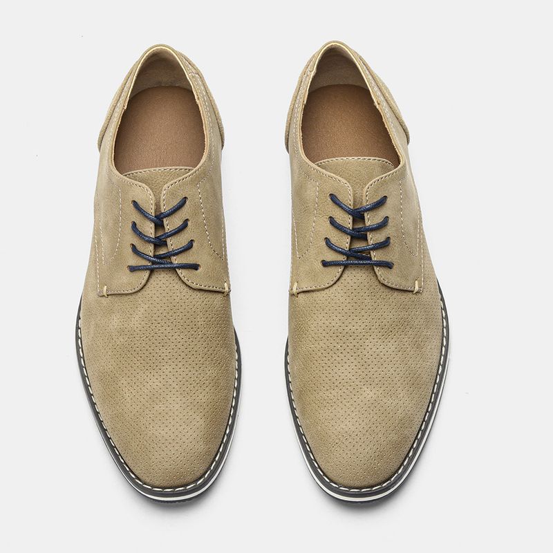 Herrenschuhe Große Herren Freizeitschuhe Modische leichte Herrenschuhe Farblich passende atmungsaktive Herren Lederschuhe_voghion.com