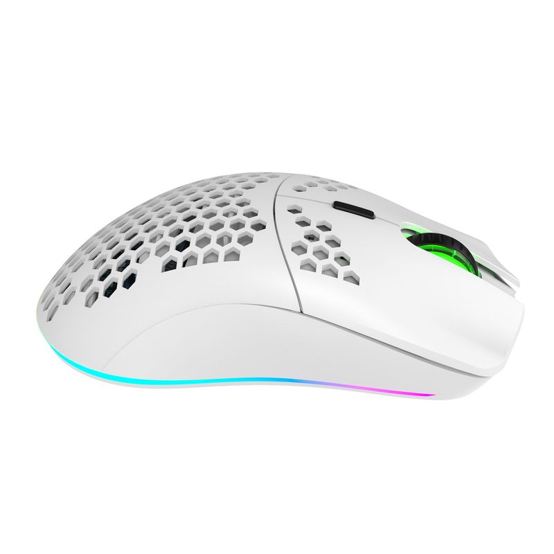 T66 Hole 2.4G brezžična miška Lahka zasnova Cellular RGB Glow 6-Key Mouse Patch_voghion.com