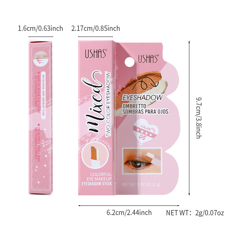 USHAS Two-color Eye Shadow Pen With Packaging_voghion.com