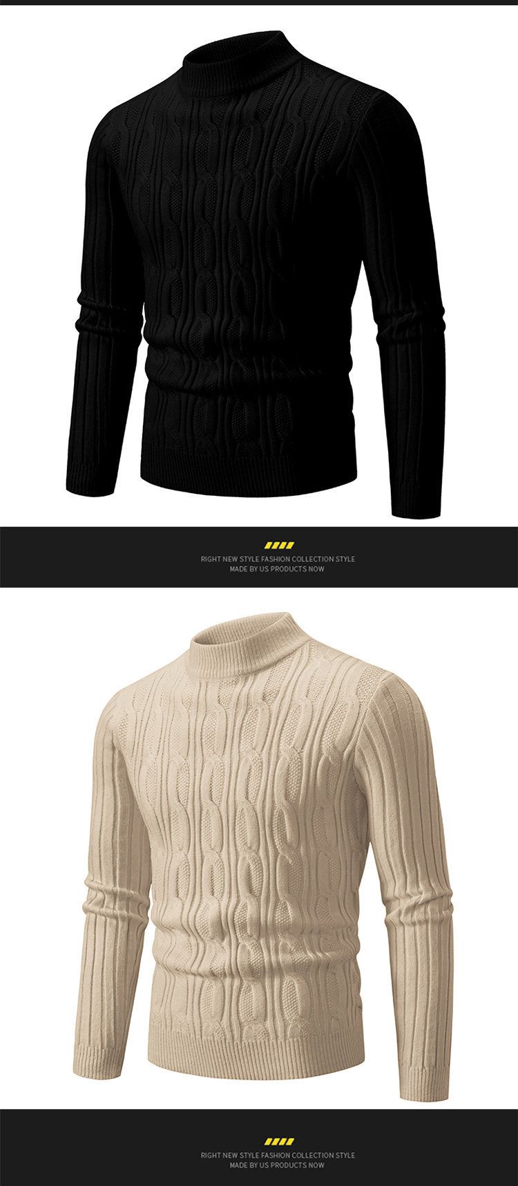 2023 Autunno e Inverno Nuovo stile coreano Tendenza moda maschile Jacquard Maglioni e maglioni di cashmere intrecciati_voghion.com