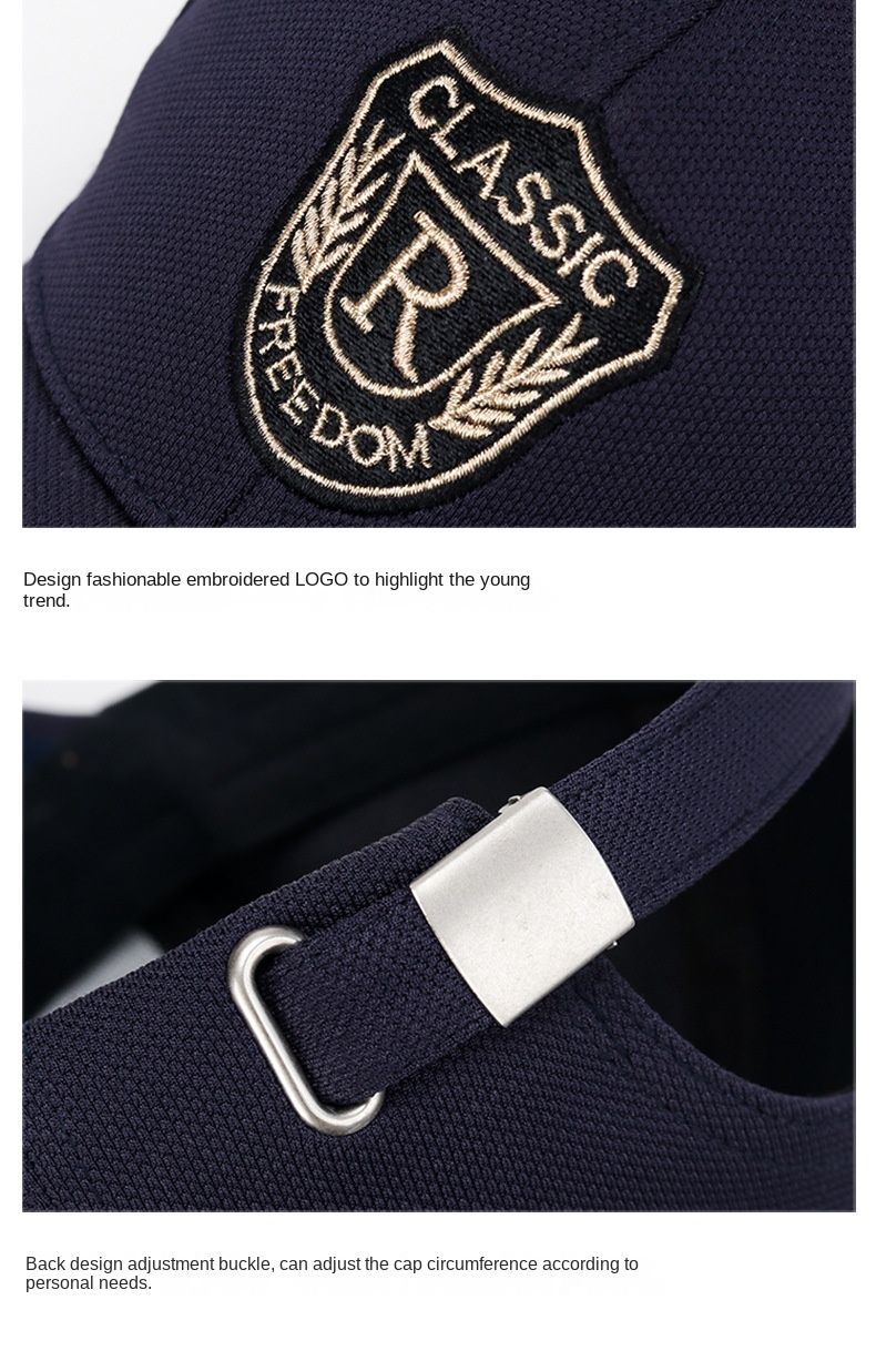 Brodeerattu Muoti Kesä Strukturoitu Baseball Lippalakki Kaareva Puuvilla Naisten Miesten Solki Kiinnitys Urheilu Golf Trucker_voghion.com