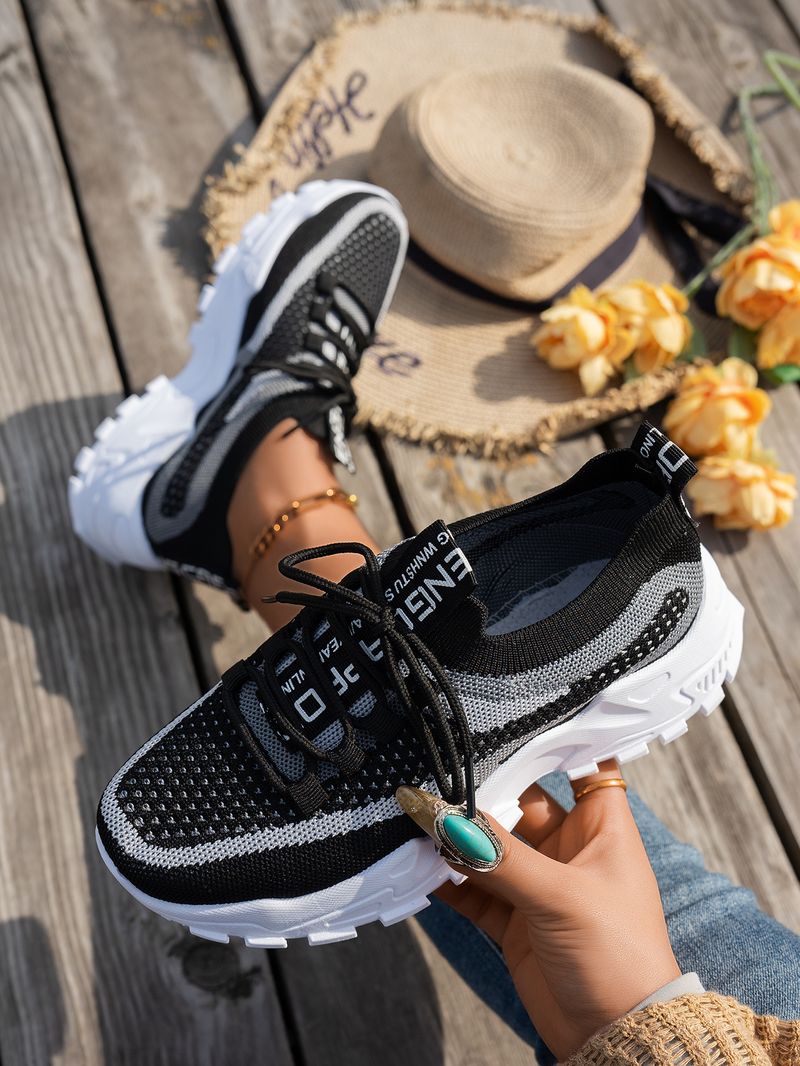 Slip-On Mesh Dames 2025 Nieuwe Veelzijdige Dunne Ademende Casual Schoenen Voor Alle Seizoenen Maat 43_voghion.com