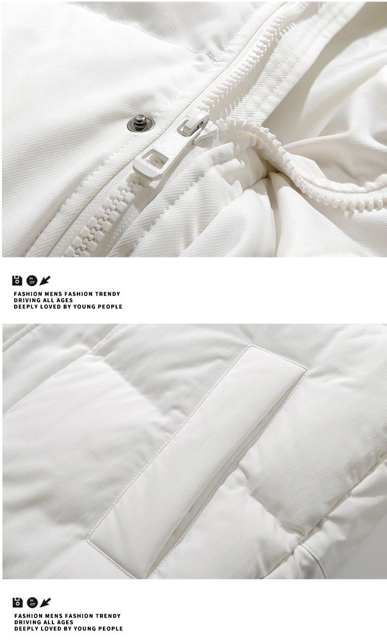 Herren-Winterjacke aus dicker Baumwolle mit Stehkragen, lockere Passform, trendiger Unisex-Puffermantel für lässige Outfits_voghion.com