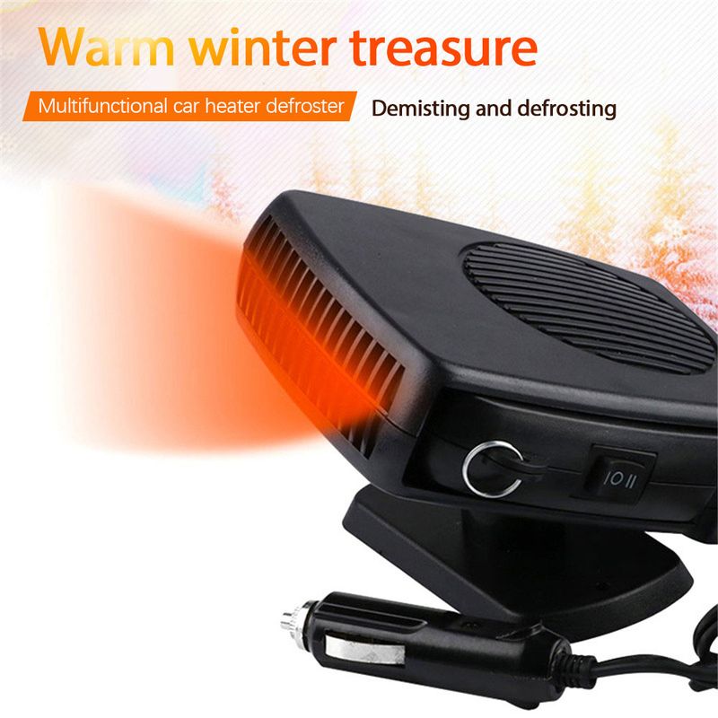 Tragbarer 12V/24V 200W 2 in 1 Keramik-Heiz-Kühler-Trockner-Lüfter Heizung Defroster Demister Auto Elektrogeräte_voghion.com