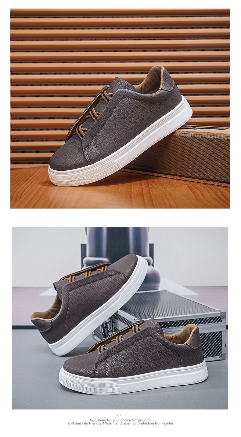 New board shoes men's shoes fashion small white shoes young men's casual shoes_voghion.com