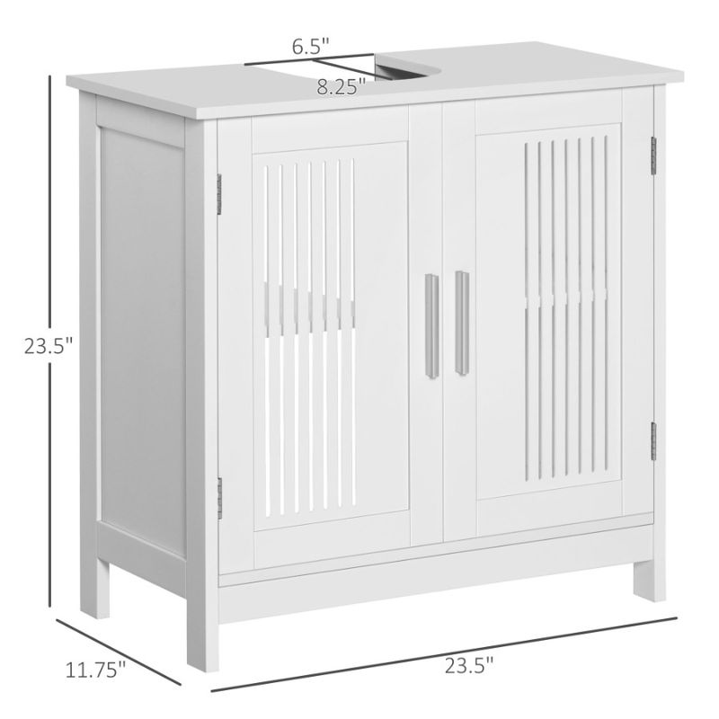 Sink Cabinet Adjustable Vanity Under With Doors Under Sink Bathroom With Modern Pedestal Cabinet Bathroom Kleankin S Cupboard 2_voghion.com
