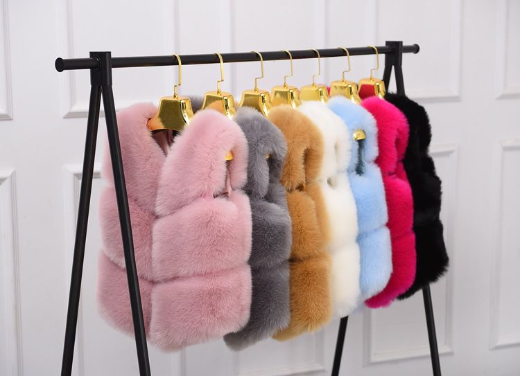 Women's Clothing Faux Fur Vest Winter Warm Faux Leather Sleeveless Jacket Casual Streetwear Coat_voghion.com