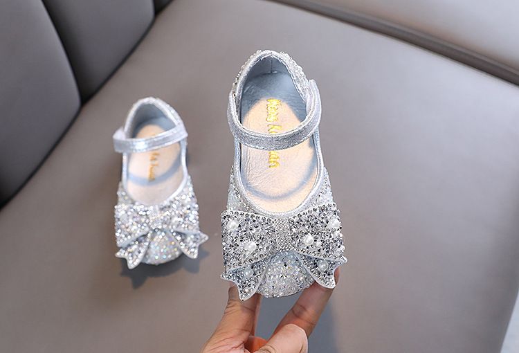 Mädchen Prinzessin Baby Kleine Große Jungen Mädchen Bogen Einzelnen Schuh Leder Tanzen Zeigen Schuhe_voghion.com