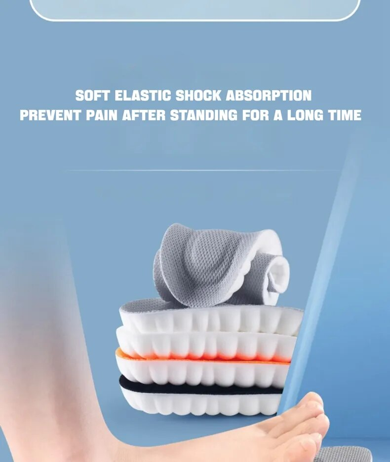 4D Massage Shoes Insoles Super Soft Latex Sports Insole for Feet Running Basket Shoe Sole Arch Support Orthopedic_voghion.com