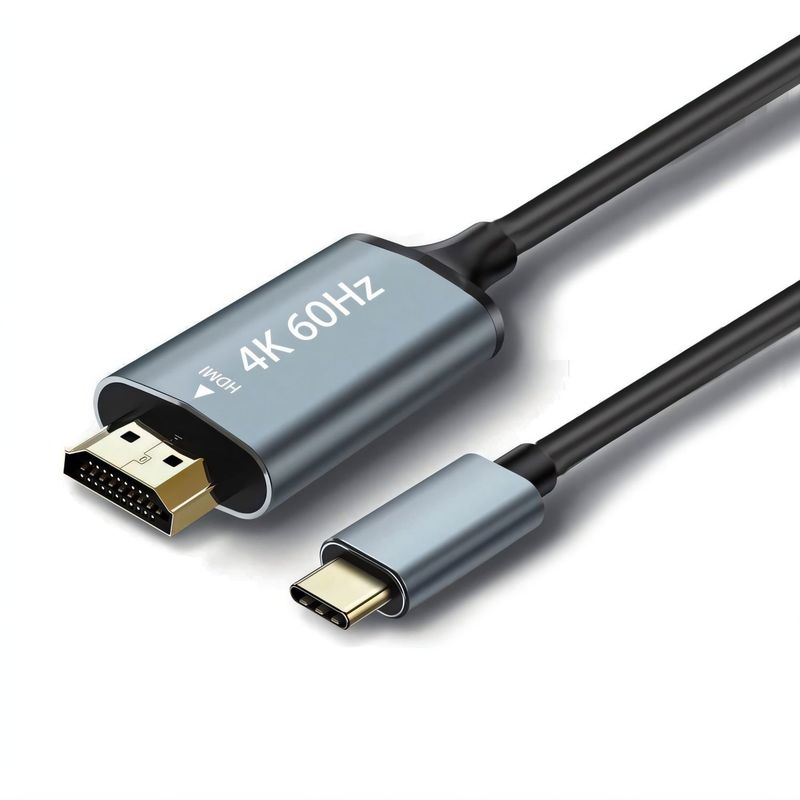Typ-C-HDMI-Adapter für Mobiltelefone und Laptops zum Anschluss an Fernseher, Projektor, Monitor, HD-Bildschirmspiegelungskabel_voghion.com