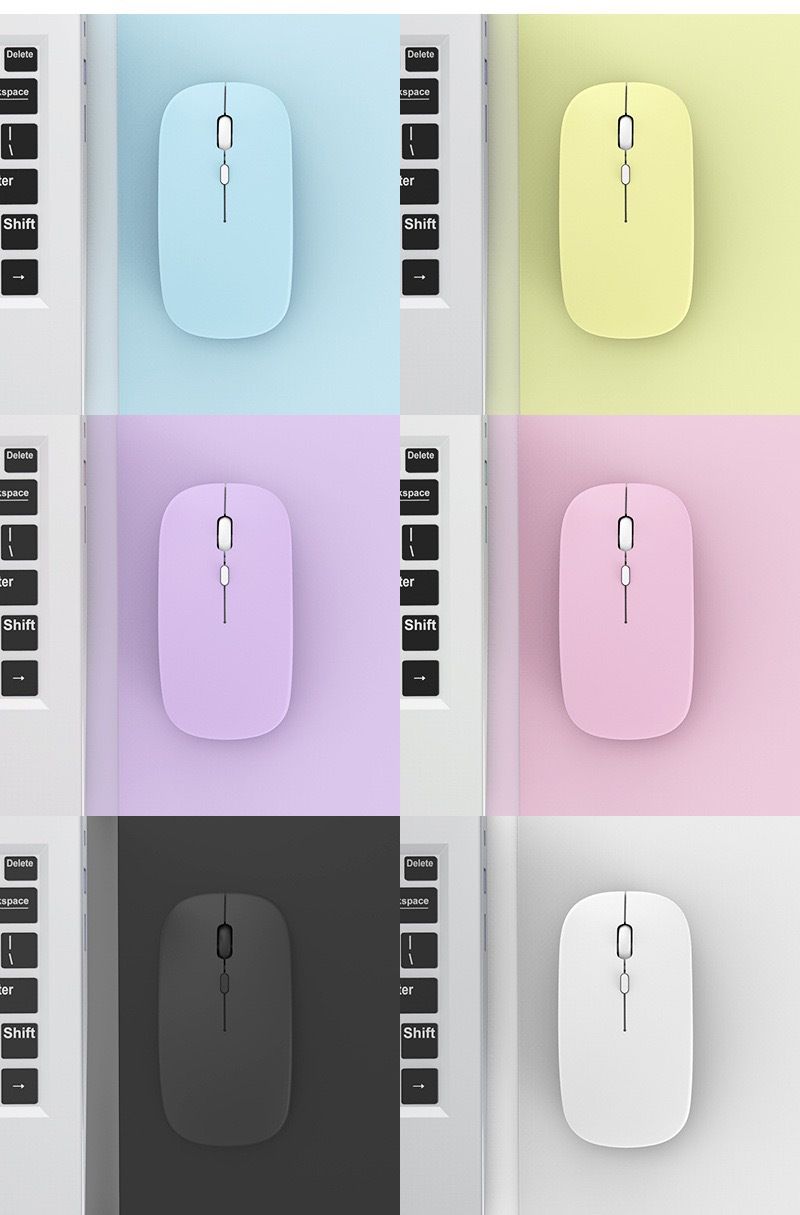 Wireless Bluetooth Mouse - Silent Mini Cute Design For Girls, Compatible With IPad, Phone, Tablet & Computer - Ideal For Office Use_voghion.com
