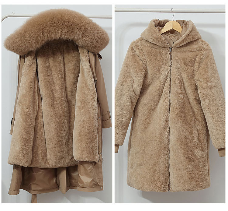 Women's Clothing Wear To Overcome Cotton-Padded Long Fashion Over The Knee One Coat Three Wear Cotton-Padded Clothes_voghion.com