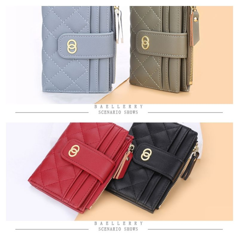 Wallets Small Card Holders Classic Short Top Quality Leather Female Purse Zipper Wallet For Women Carteria_voghion.com
