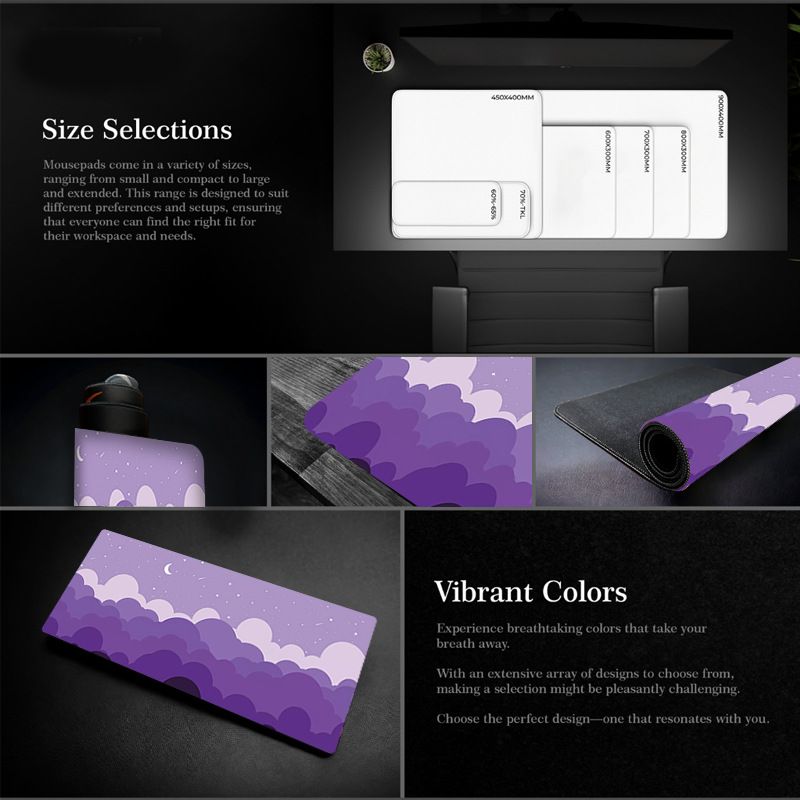 Hot-selling Yuntian Mouse Pad Cute Oversized Office Desk Pad Clou Sky Rubber Pad Rubber Non-slip_voghion.com