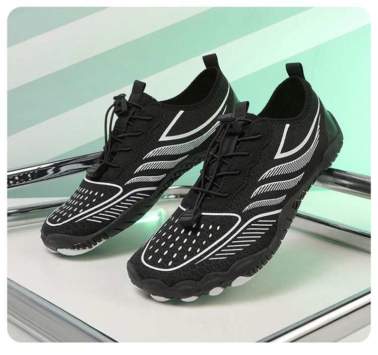 Scarpe da acqua traspiranti per uomo e donna - Scarpe da acqua leggere e ad asciugatura rapida per spiaggia, nuoto, escursionismo, trail running con comoda suola in gomma_voghion.com