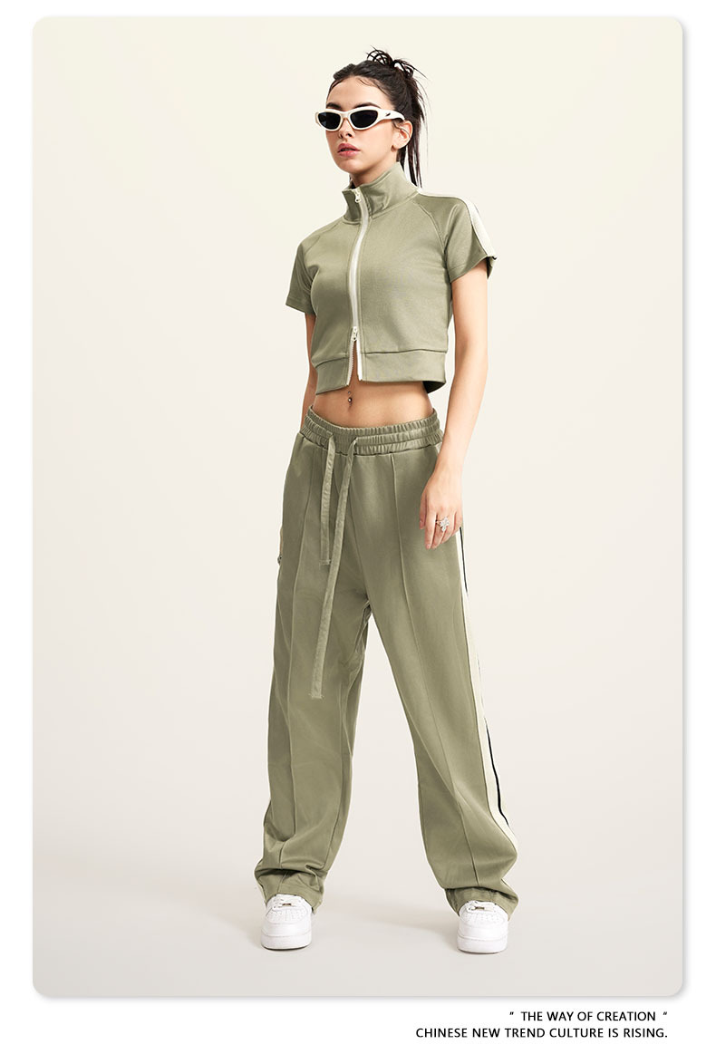 Man's clothing Basic side strap pants Classic casual sweatpants for men_voghion.com